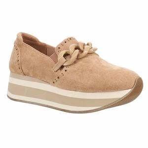 Corkys Tan Platform Loafer Sneakers